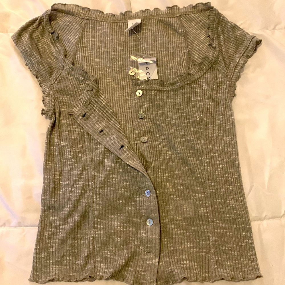 Pacsun cute grey summer top. BNWT. Size S